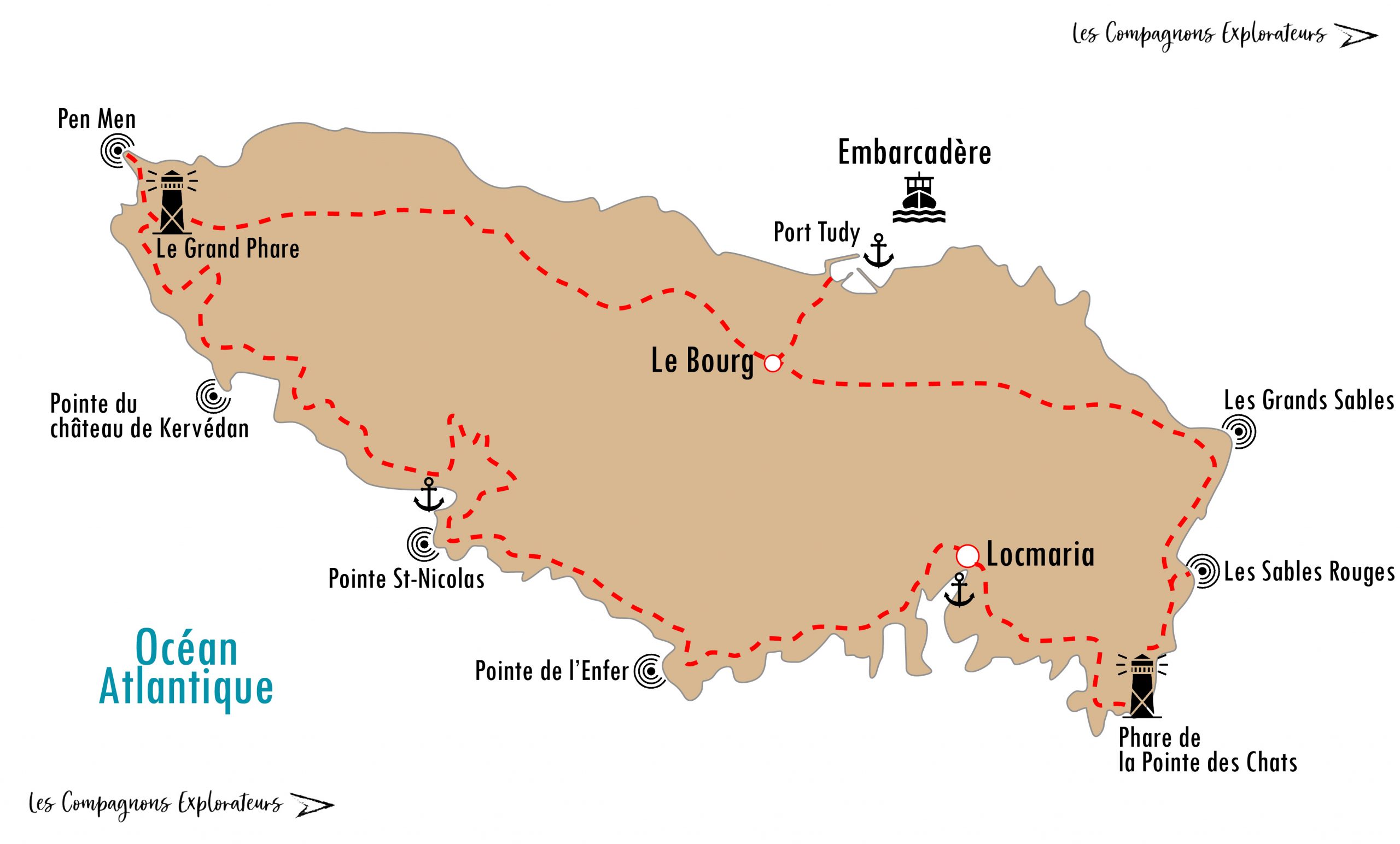 Carte île de Groix